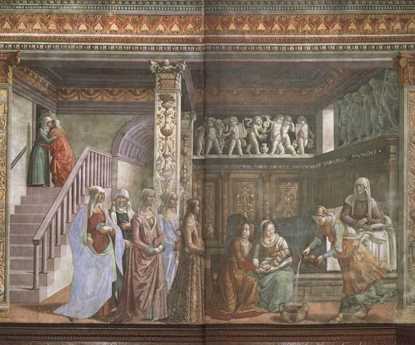 Domenicho Ghirlandaio Geburt Marias Sweden oil painting art